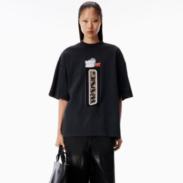 알렉산더왕 여성 라운드 반팔티 - Alexander wang Womens Round Tshirt 