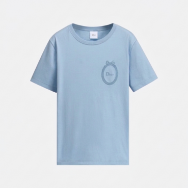 디올 여성 라운드 반팔티 - Dior Womens Round Tshirt 