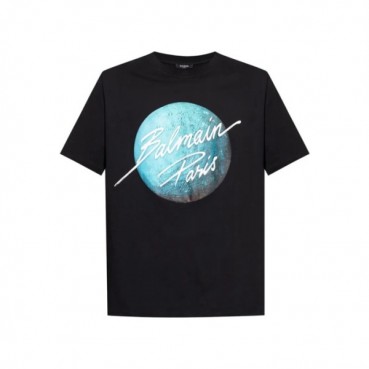 발망 남성 라운드 반팔티 - Balmain Mens Round Tshirt 