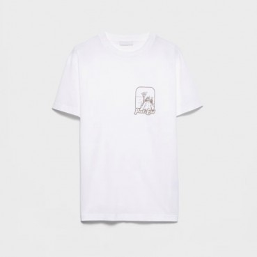 프라다 남성 라운드 반팔티 - Prada Mens Round Tshirt 