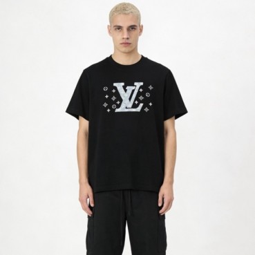 루이비통 남성 라운드 반팔티 - Louis vuitton Mens Round Tshirt 