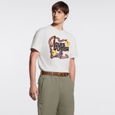 루이비통 남성 라운드 반팔티 - Louis vuitton Mens Round Tshirt 