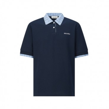 미우미우 남성 폴로 반팔 티셔츠 - Miumiu Mens Polo Tshirt 