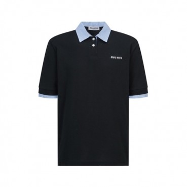 미우미우 남성 폴로 반팔 티셔츠 - Miumiu Mens Polo Tshirt 