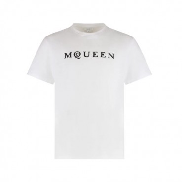 알렉산더 맥퀸 남성 크루넥 반팔티 - Alexander McQueen Mens Round Tshirt 