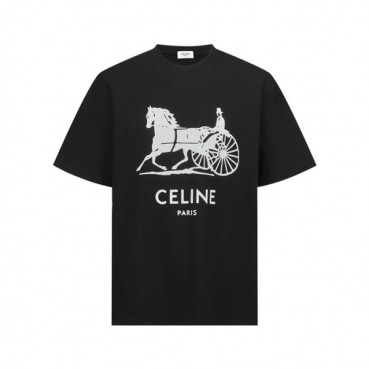 셀린느 남성 반팔 티셔츠 - Celine Mens Round Tshirt 