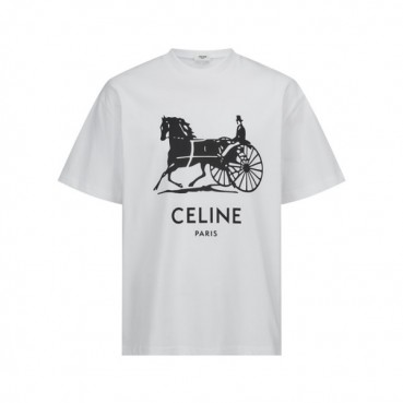 셀린느 남성 반팔 티셔츠 - Celine Mens Round Tshirt 