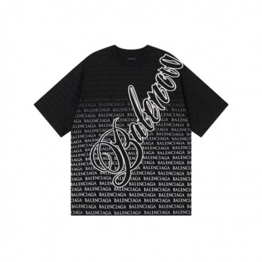 발렌시아가 남성 라운드 반팔 티셔츠 - Balenciaga Mens Round Tshirt 