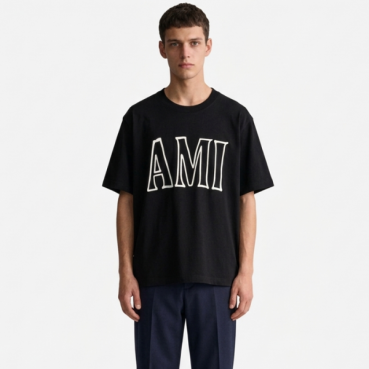 아미 남성 파리 프린트 티셔츠 - Ami Mens Paris Print Tshirt 