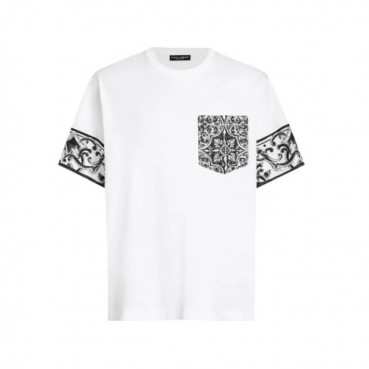 돌체앤가바나 남성 라운드 반팔 티셔츠 - Dolce&Gabbana Mens Round Tshirt 
