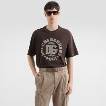 돌체앤가바나 남성 라운드 반팔 티셔츠 - Dolce&Gabbana Mens Round Tshirt 