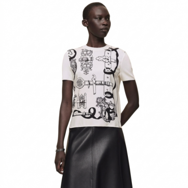 에르메스 여성 크루넥 반팔티 - Hermes Womens Round Tshirt 