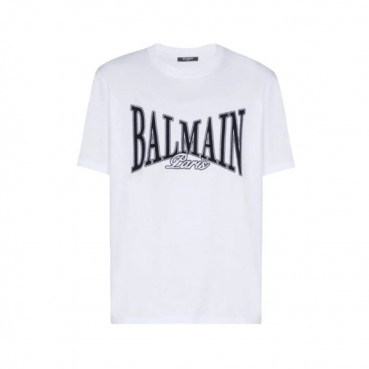 발망 남성 라운드 반팔티 - Balmain Mens Round Tshirt 