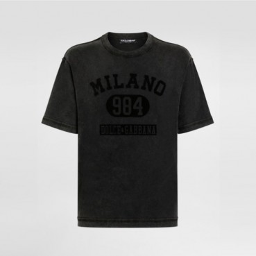돌체앤가바나 남성 라운드 반팔 티셔츠 - Dolce&Gabbana Mens Round Tshirt 