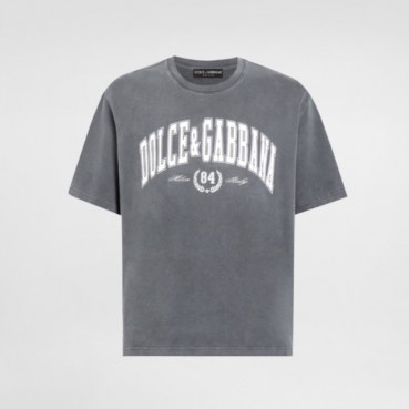 돌체앤가바나 남성 라운드 반팔 티셔츠 - Dolce&Gabbana Mens Round Tshirt 