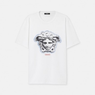 베르사체 남성 반팔 티셔츠 - Versace Mens Round Tshirts 