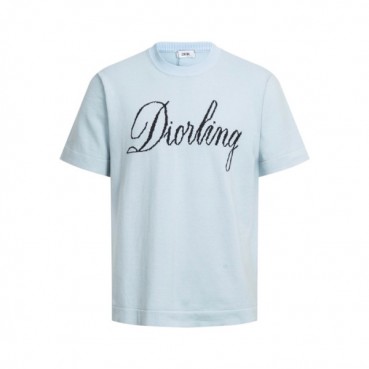 디올 남성 라운드 반팔티 - Dior Mens Round Tshirt 