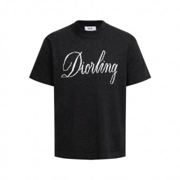 디올 남성 라운드 반팔티 - Dior Mens Round Tshirt 
