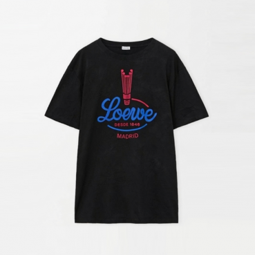 로에베 남성 라운드 반팔티 - Loewe Mens Round Tshirt 