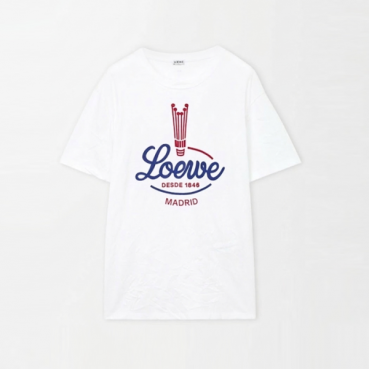 로에베 남성 라운드 반팔티 - Loewe Mens Round Tshirt 