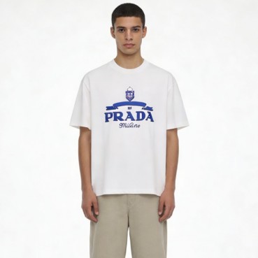 프라다 남성 라운드 반팔티 - Prada Mens Round Tshirt 