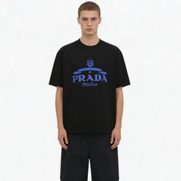 프라다 남성 라운드 반팔티 - Prada Mens Round Tshirt 
