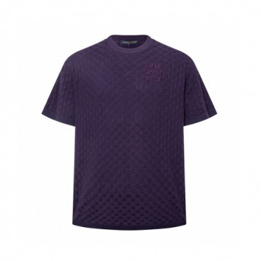 루이비통 남성 라운드 반팔 티셔츠 - Louis vuitton Mens Round Tshirt 