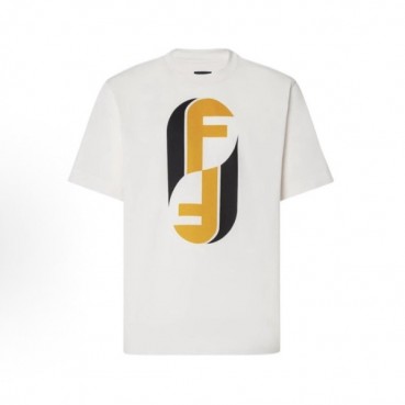 펜디 남성 라운드 반팔 티셔츠 - Fendi Mens Round Tshirt 