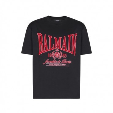발망 남성 라운드 반팔티 - Balmain Mens Round Tshirt 