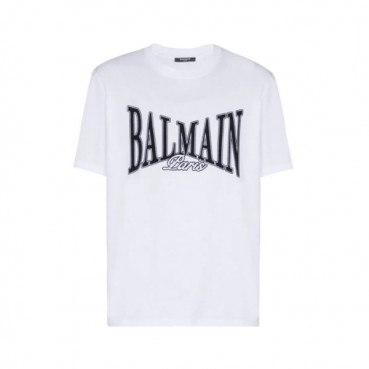발망 남성 라운드 반팔티 - Balmain Mens Round Tshirt 