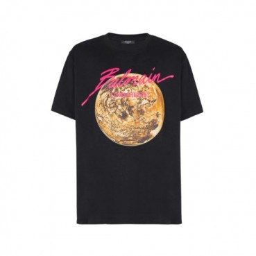 발망 남성 라운드 반팔티 - Balmain Mens Round Tshirt 