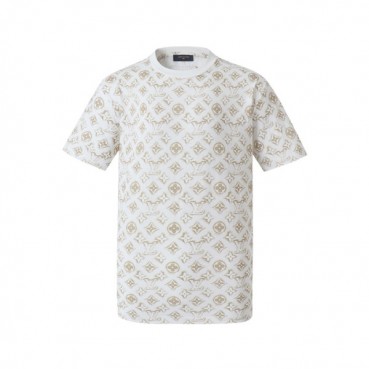 루이비통 남성 라운드 반팔 티셔츠 - Louis vuitton Mens Round Tshirt 