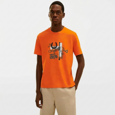 에르메스 남성 라운드 반팔티 - Hermes Mens Round Tshirt 