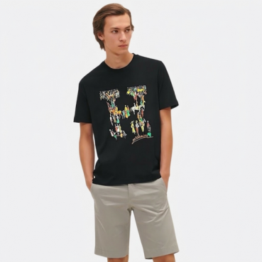 에르메스 남성 라운드 반팔티 - Hermes Mens Round Tshirt 