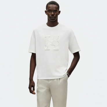 에르메스 남성 라운드 반팔티 - Hermes Mens Round Tshirt 