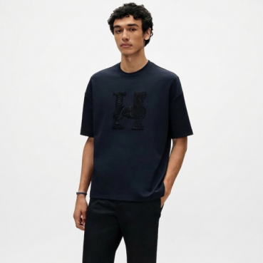 에르메스 남성 라운드 반팔티 - Hermes Mens Round Tshirt 