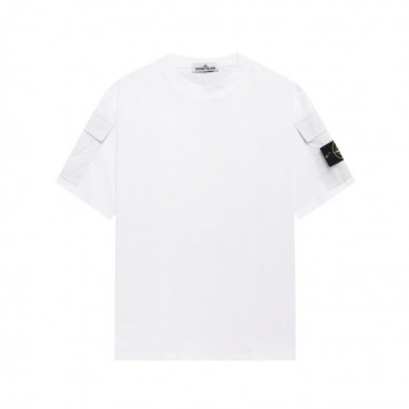 스톤아일랜드 남성 라운드 반팔 티셔츠 - Stone Island Mens Round Tshirt 