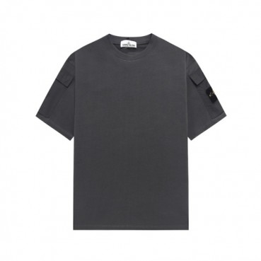 스톤아일랜드 남성 라운드 반팔 티셔츠 - Stone Island Mens Round Tshirt 