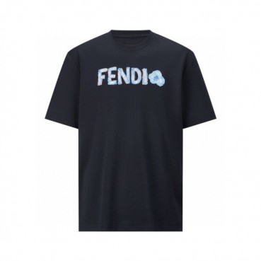 펜디 남성 라운드 반팔 티셔츠 - Fendi Mens Round Tshirt 