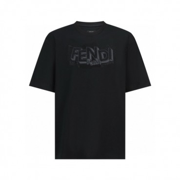 펜디 남성 라운드 반팔 티셔츠 - Fendi Mens Round Tshirt 