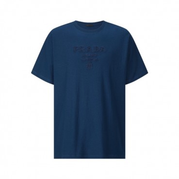 프라다 남성 라운드 반팔티 - Prada Mens Round Tshirt 