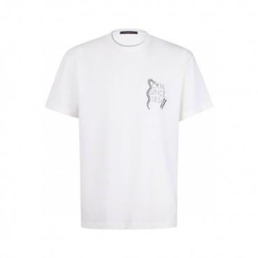 루이비통 남성 라운드 반팔 티셔츠 - Louis vuitton Mens Round Tshirt 