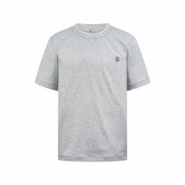 브루넬로쿠치넬리 남성 라운드 티셔츠 - Brunello Cucinelli Mens Round Tshirt 