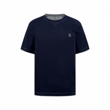 브루넬로쿠치넬리 남성 라운드 티셔츠 - Brunello Cucinelli Mens Round Tshirt 