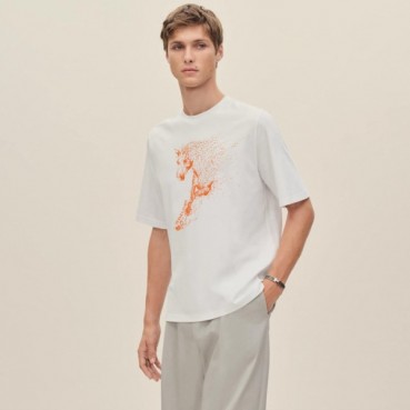 에르메스 남성 라운드 반팔티 - Hermes Mens Round Tshirt 