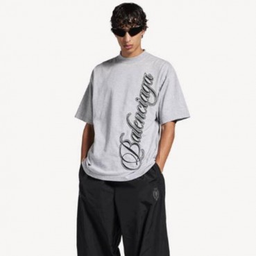 발렌시아가 남성 라운드 반팔 티셔츠 - Balenciaga Mens Round Tshirt 