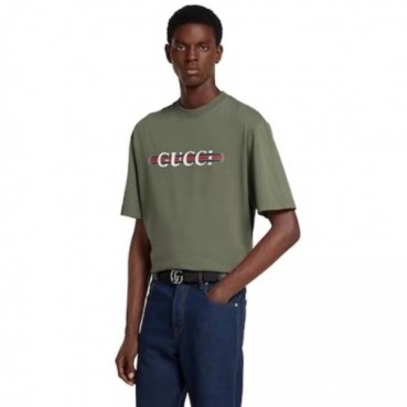 구찌 남성 라운드 반팔티 - Gucci Mens Round Tshirt 