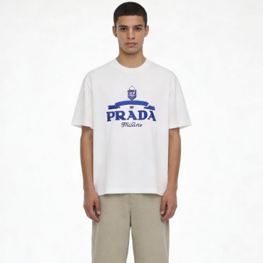 프라다 남성 라운드 반팔티 - Prada Mens Round Tshirt 