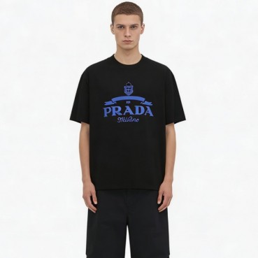 프라다 남성 라운드 반팔티 - Prada Mens Round Tshirt 