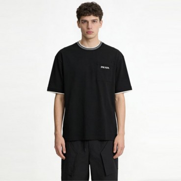 프라다 남성 라운드 반팔티 - Prada Mens Round Tshirt 